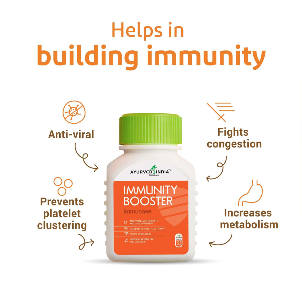 Immunase (Immunity booster) | 100 tablets Mix Herbs Ayurved India 